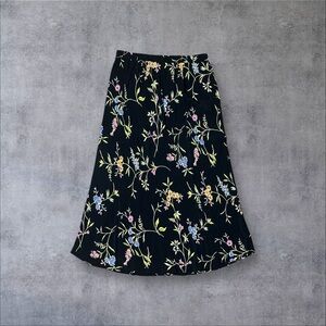 Black Floral Maxi Skirt